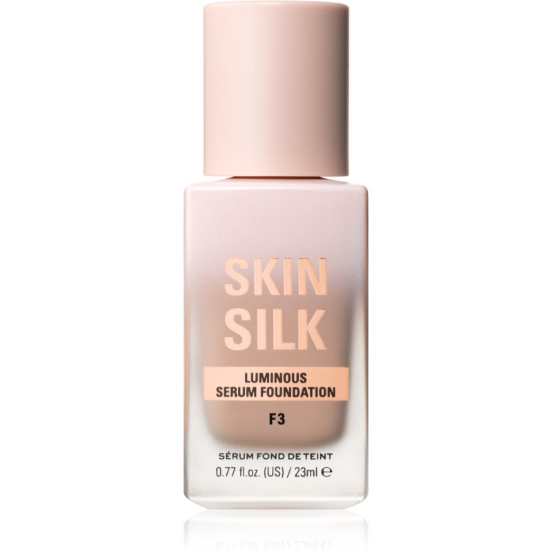 Makeup Revolution Skin Silk Serum Foundation лек фон дьо тен с озаряващ ефект цвят F3 23 мл. на ниска цена