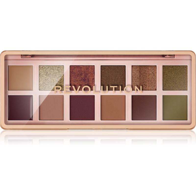 Makeup Revolution The Icon Palette палитра сенки за очи цвят The Eternal Icon Green Palette 12x0.7 гр.