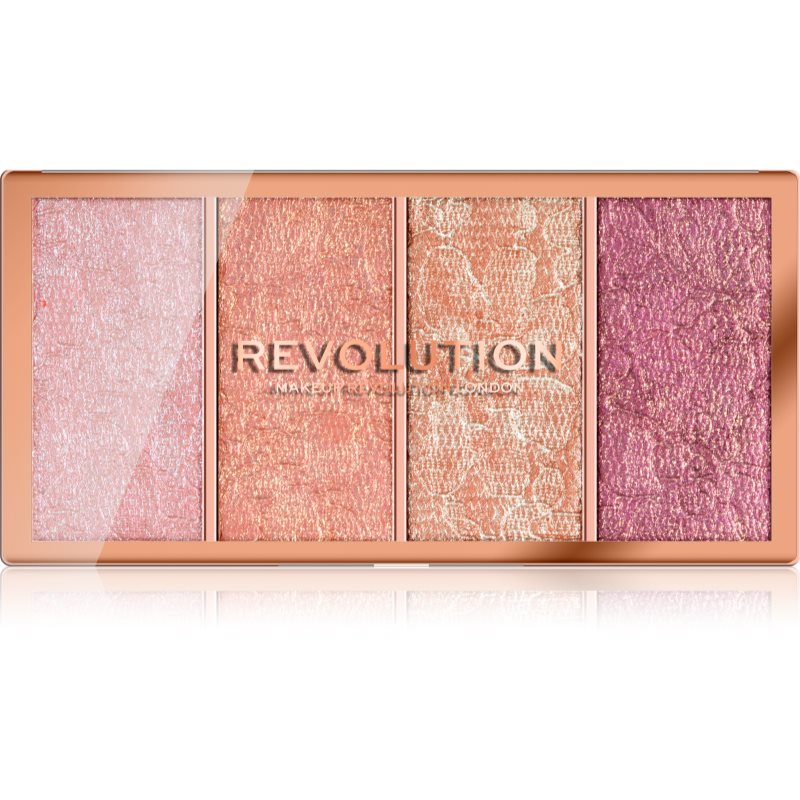 Makeup Revolution Vintage Lace палитра с ружове 4 x 5 гр.