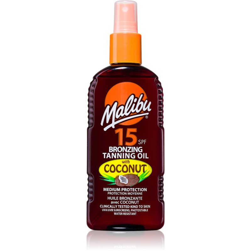 Malibu Bronzing Tanning Oil олио за загар с бронзър 200 мл.