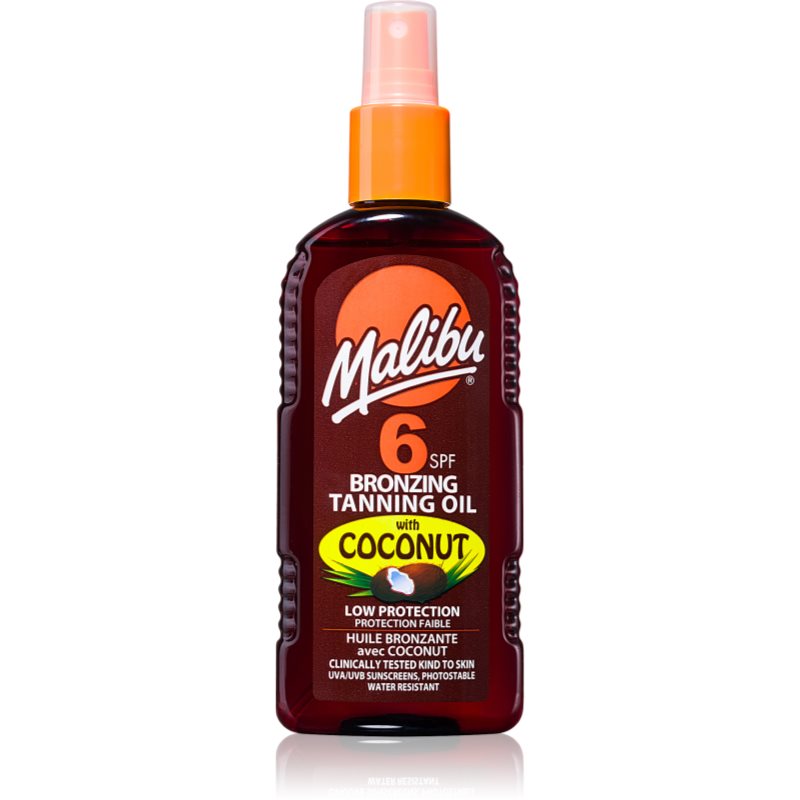 Malibu Bronzing Tanning Oil слънцезащитен спрей с бронзър 200 мл.