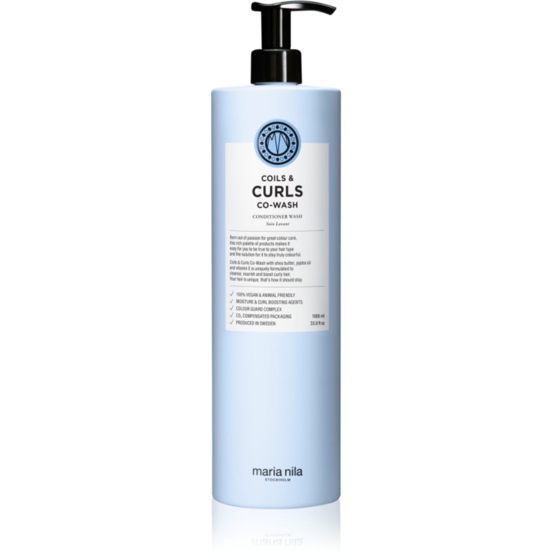 Maria Nila Coils & Curls Co-Wash шампоан и балсам за чуплива и къдрава коса 1000 мл.