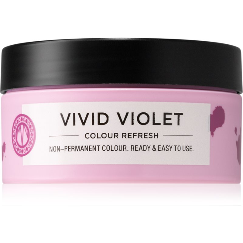 Maria Nila Colour Refresh Vivid Violet нежна подхранваща маска без перманентни цветови пигменти издържа 4 – 10 измивания 0.22 100 мл.