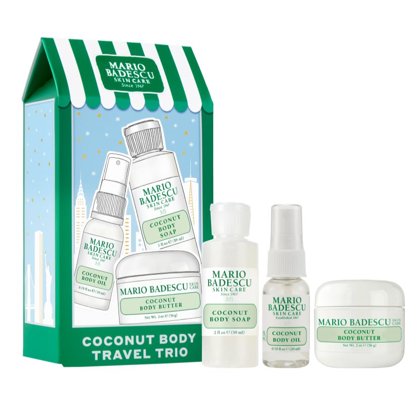 Mario Badescu Coconut Body Travel Trio подаръчен комплект за тяло