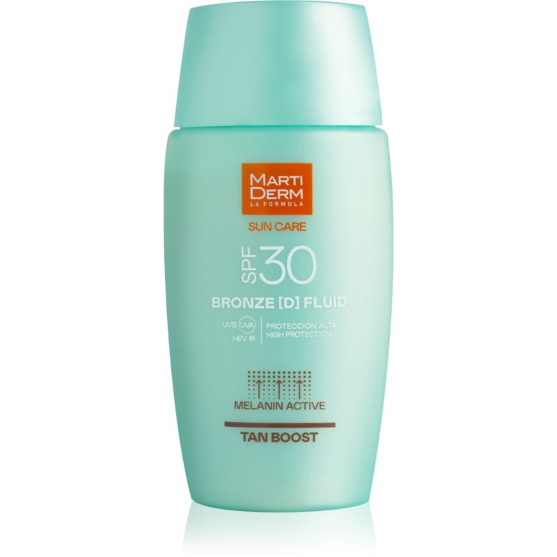 MartiDerm Sun Care Bronze D Fluid слънцезащитен флуид за лице удължаващ загара SPF 30 50 мл.