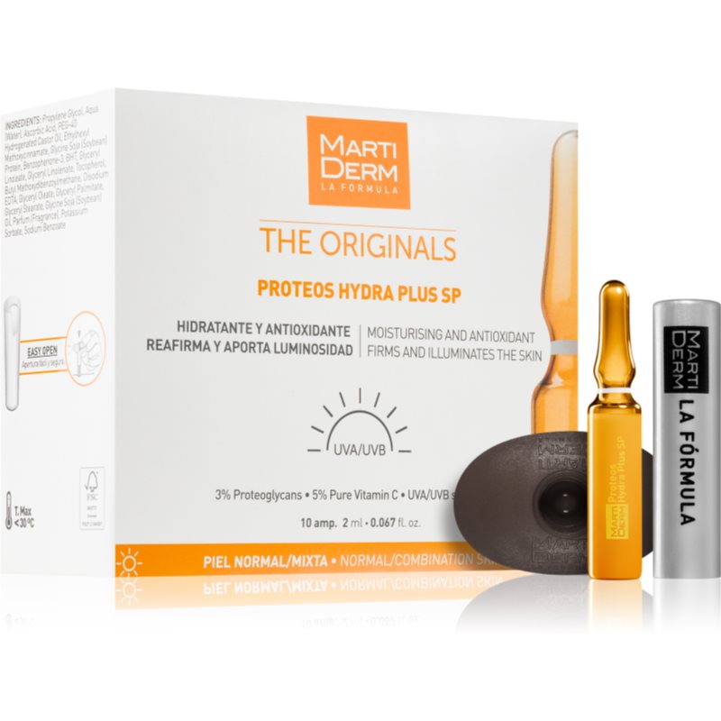 MartiDerm The Originals Proteos Hydra Plus SP ампули против стареене на кожата с витамин С 10x2 мл.