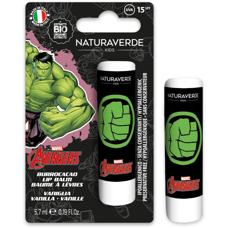 Marvel Avengers Lip Balm балсам за устни за деца Vanilla SPF 15 5