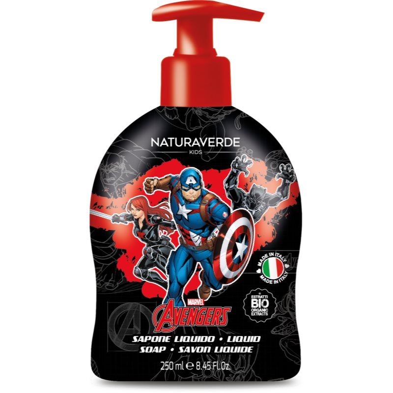 Marvel Avengers Liquid Soap течен сапун за ръце за деца Calendula and Chamomile extracts 250 мл.