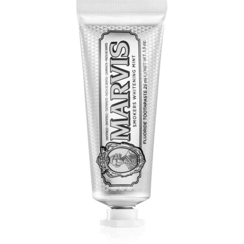 Marvis Whitening Smokers Mint избелваща паста за зъби за пушачи вкус Mint 25 мл.