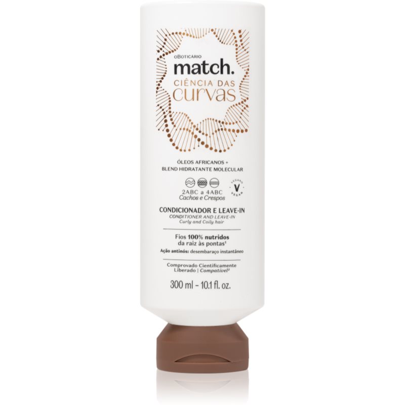 Match. Science of Curves балсам без отмиване за чуплива и къдрава коса 300 мл.