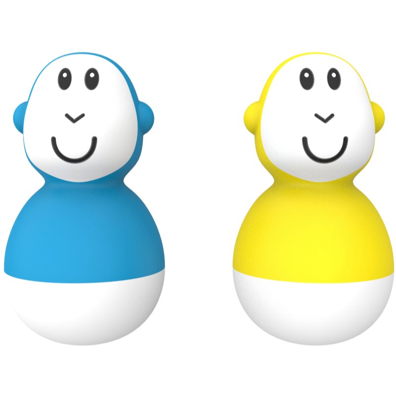 Matchstick Monkey Endless Bathtime Fun Wobblers играчка за вода Blue & Yellow 2 бр.