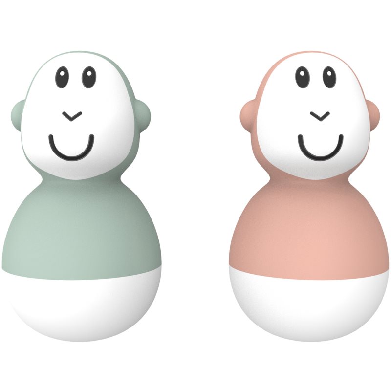 Matchstick Monkey Endless Bathtime Fun Wobblers играчка за вода Mint Green & Dusty Pink 2 бр. на ниска цена