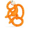 Matchstick Monkey Mini Monkey Teether гризалка с антимикробна съставка Orange 1 бр.