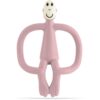 Matchstick Monkey Teething Toy and Gel Applicator гризалка с четка 2 в 1 Dusty Pink 1 бр.