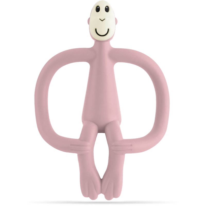 Matchstick Monkey Teething Toy and Gel Applicator гризалка с четка 2 в 1 Dusty Pink 1 бр.