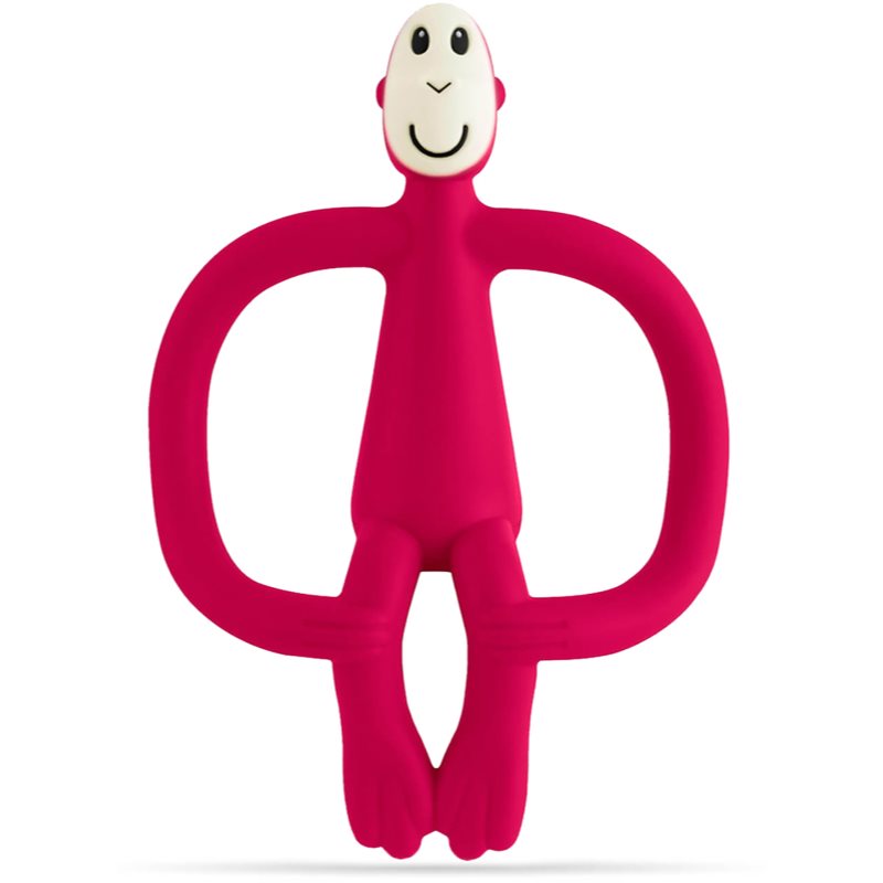 Matchstick Monkey Teething Toy and Gel Applicator гризалка с четка 2 в 1 Ruby 1 бр.