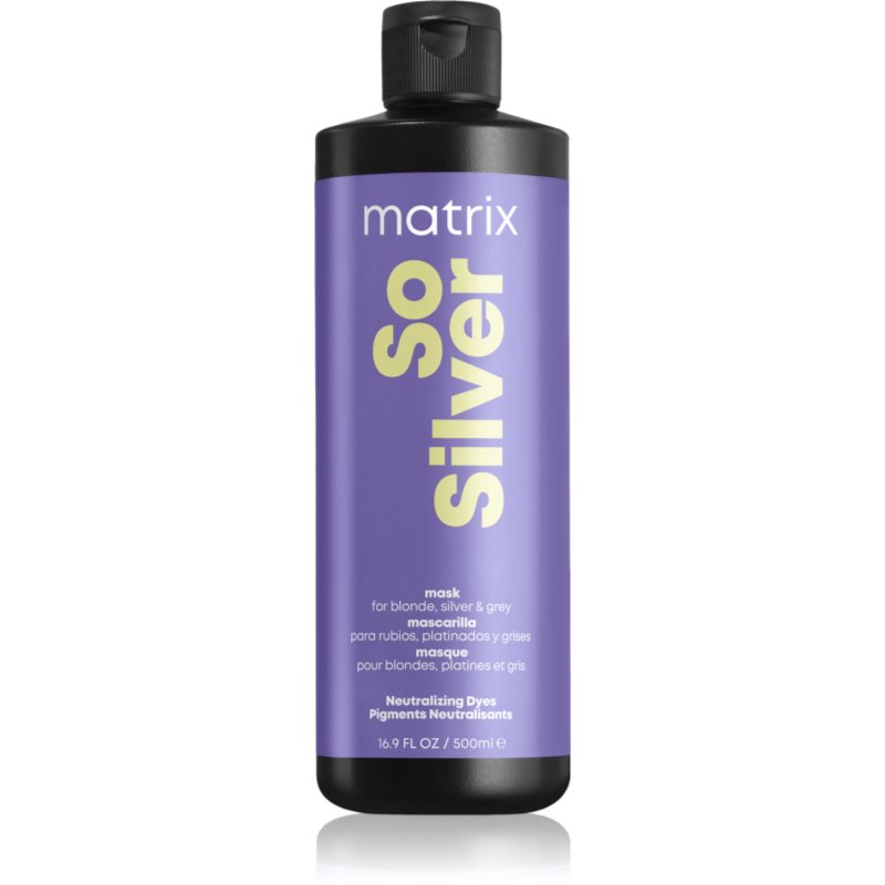 Matrix So Silver маска неутрализиращ жълтеникавите оттенъци 500 мл.
