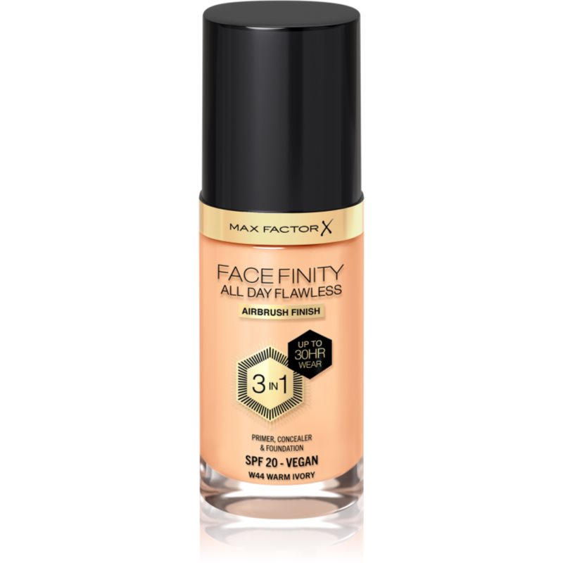 Max Factor Facefinity All Day Flawless дълготраен фон дьо тен SPF 20 цвят 44 Warm Ivory 30 мл. на ниска цена