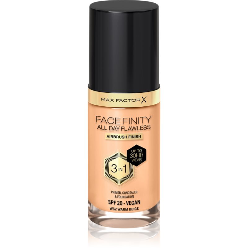 Max Factor Facefinity All Day Flawless дълготраен фон дьо тен SPF 20 цвят 62 Warm Beige 30 мл. на ниска цена