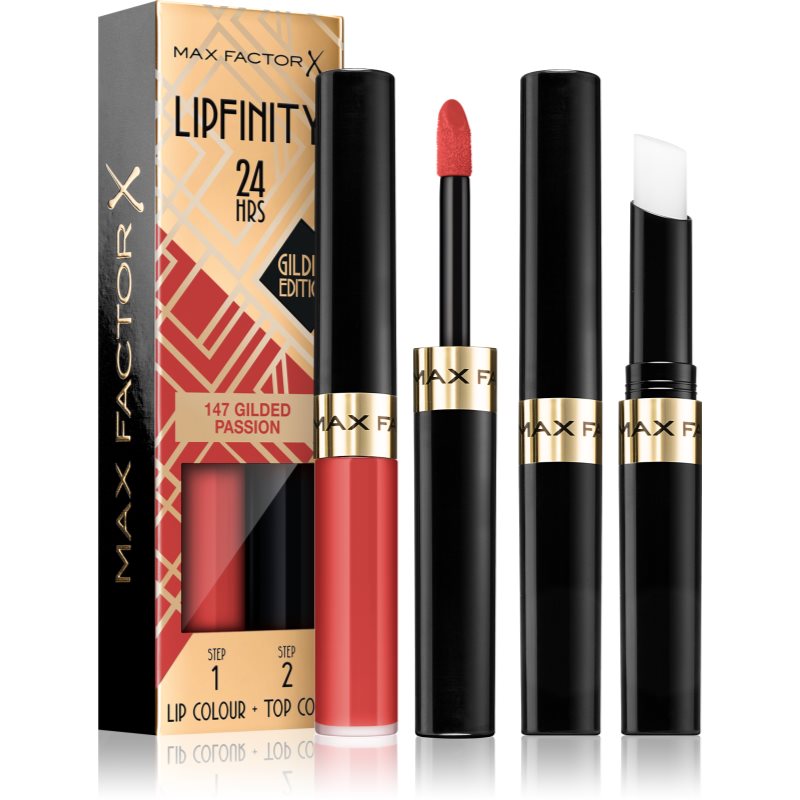 Max Factor Lipfinity Gilded Edition дълготрайно червило с балсам цвят 147 Gilded Passion 4