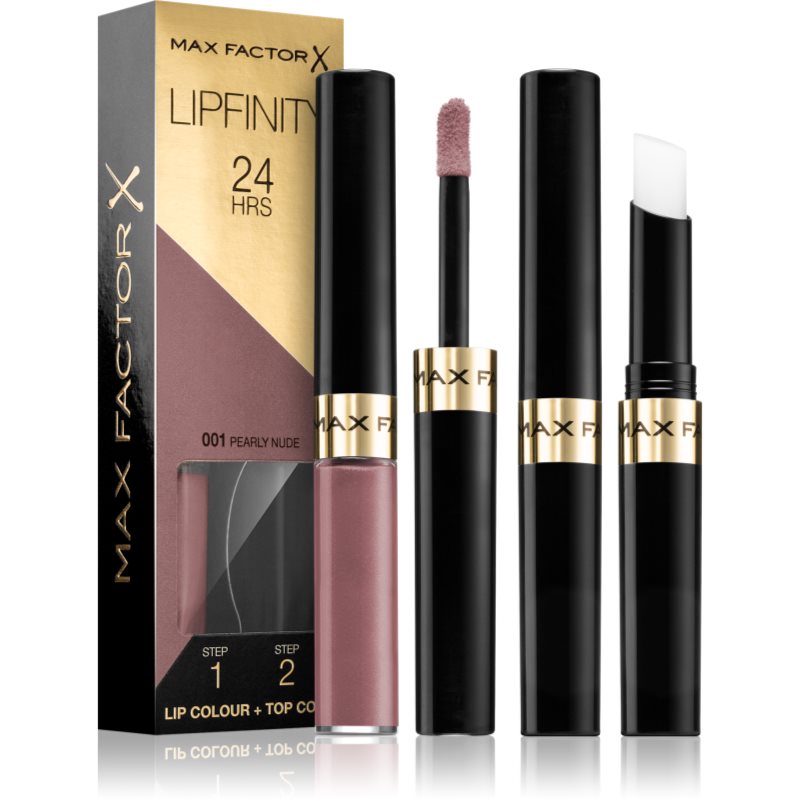 Max Factor Lipfinity Lip Colour дълготрайно червило с балсам цвят 001 Pearly Nude 4