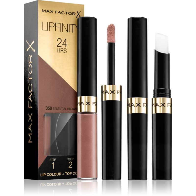 Max Factor Lipfinity Lip Colour дълготрайно червило с балсам цвят 350 Essential Brown 4