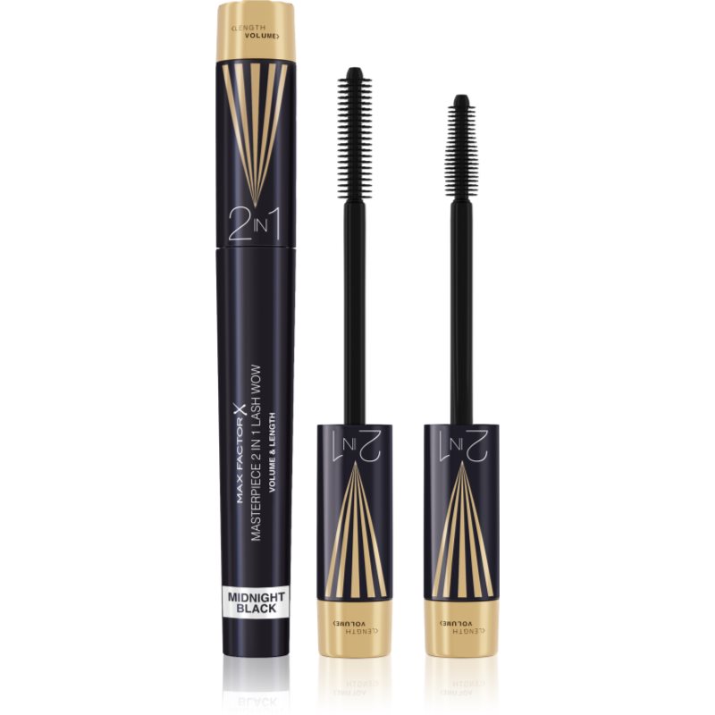 Max Factor Masterpiece Lash Wow спирала за обем и извиване на мигли 2 в 1 цвят Midnight Black 7 мл. на ниска цена