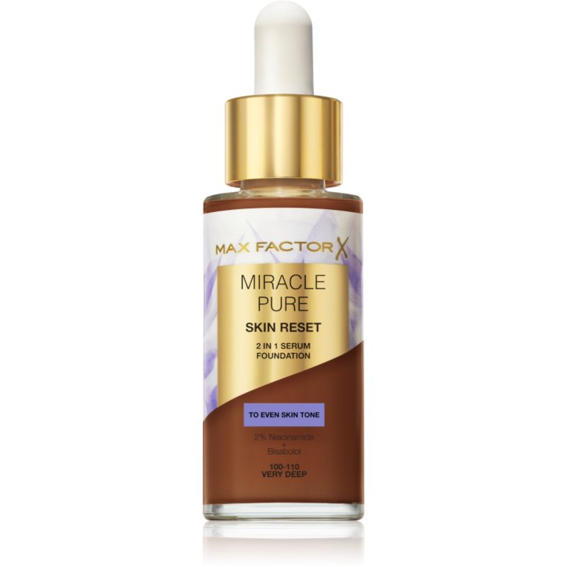 Max Factor Miracle Pure Серум фон дьо тен цвят 100-110 Very Deep 30 мл.