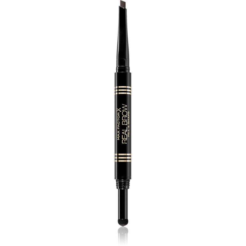 Max Factor Real Brow Fill & Shape молив за вежди цвят 04 Deep Brown 0.6 гр.