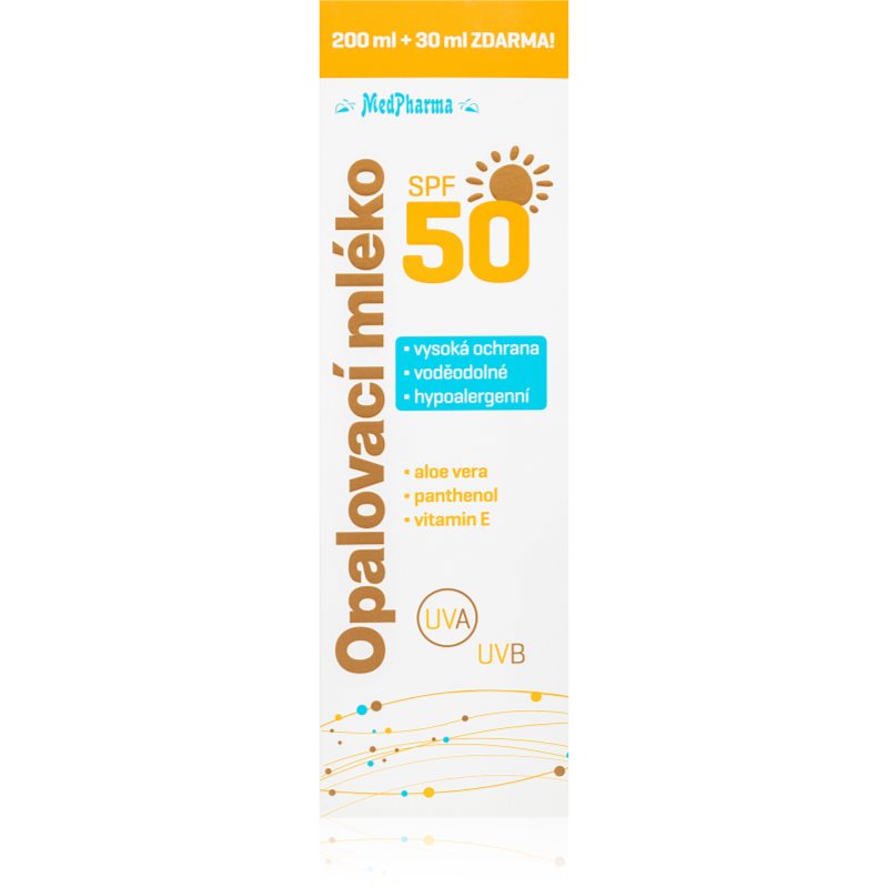 MedPharma Suntan Lotion SPF50 крем за тен с висока UV защита 230 мл.