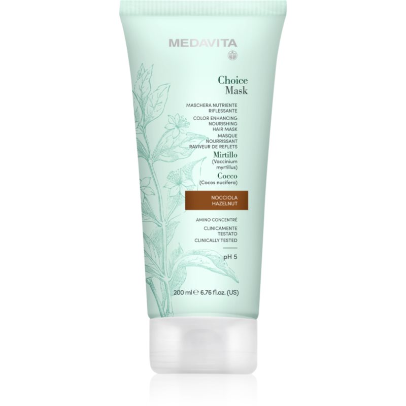 Medavita Choice Hazelnut подхранваща маска за боядисана коса 200 мл.