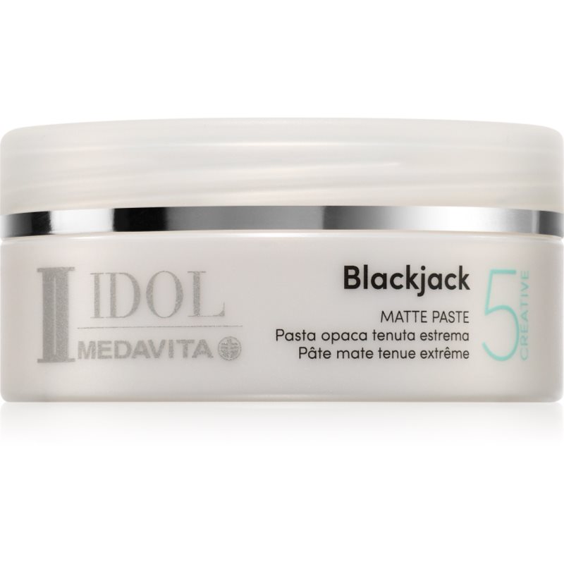 Medavita IDOL BlackJack стилизираща паста с много силна фиксация За коса 100 мл.