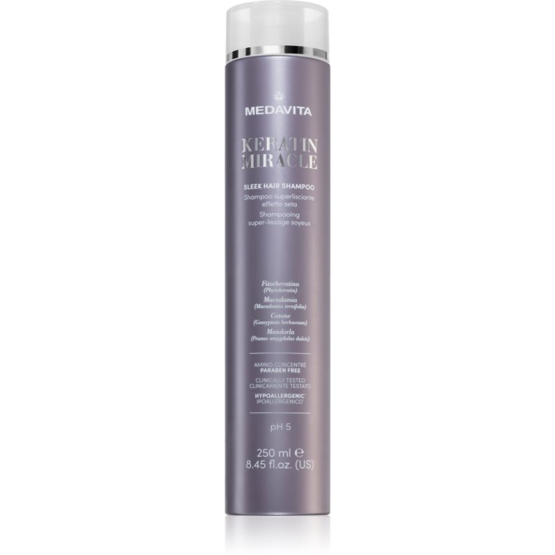 Medavita Keratin Miracle Sleek Hair Shampoo изглаждащ шампоан 250 мл.