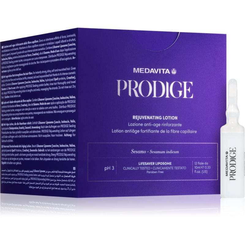Medavita Prodige Rejuvenating Lotion грижа без отмиване за кожата на главата с подмладяващ ефект 12x10 мл.