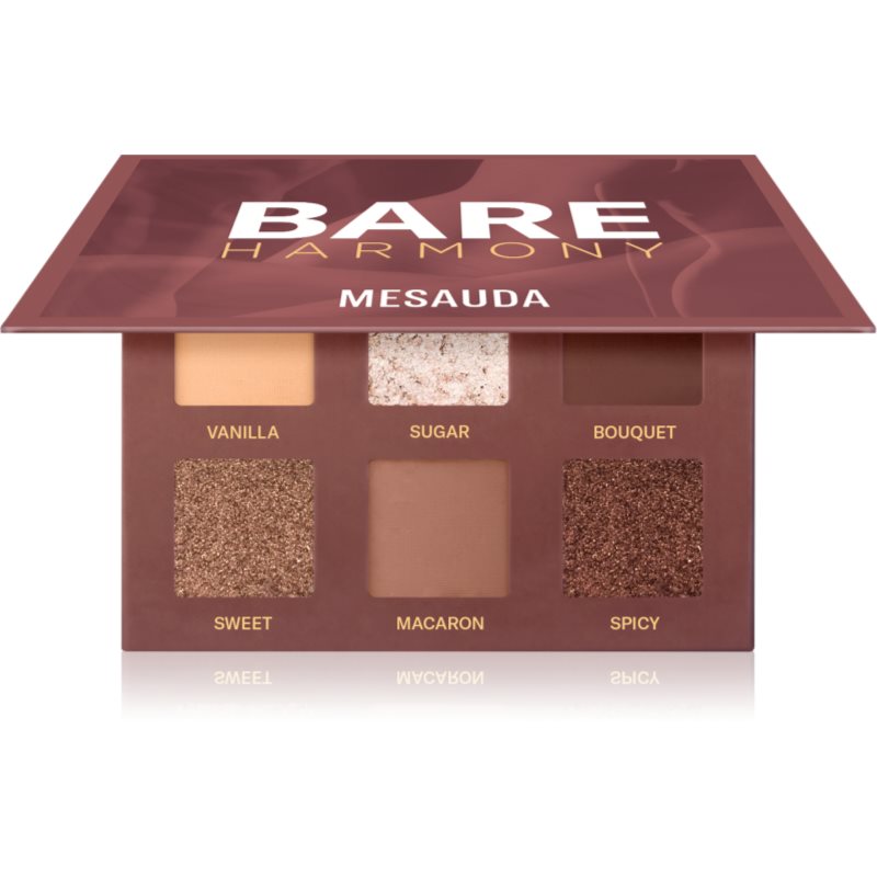 Mesauda Milano Bare Harmony палитра от сенки за очи цвят 204 Delicious Rose 6x1 гр. на ниска цена