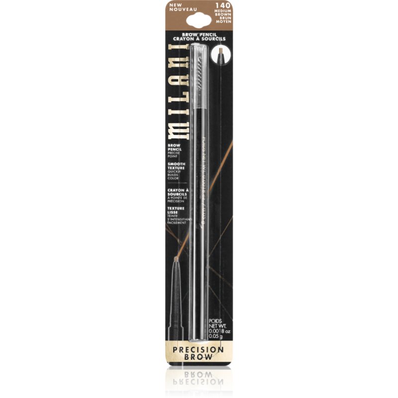 Milani Milani Precision автоматичен молив за вежди 140 Medium Brown 0
