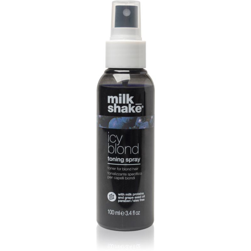 Milk Shake Icy Blond Toning Spray спрей неутрализиращ жълтеникавите оттенъци 100 мл.