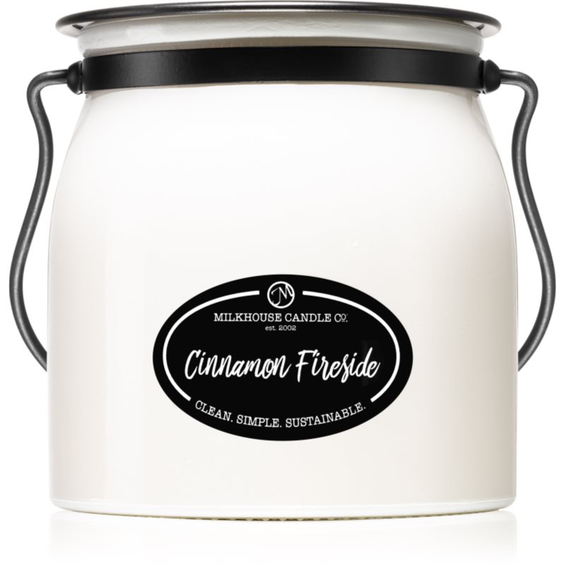 Milkhouse Candle Co. Creamery Cinnamon Fireside ароматна свещ Butter Jar 454 гр.