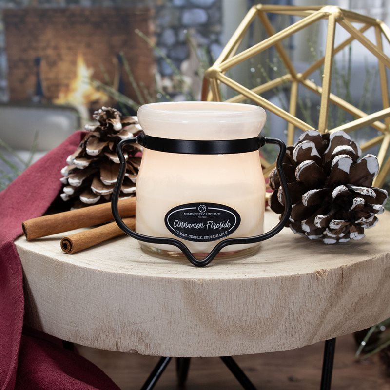 Milkhouse Candle Co. Creamery Cinnamon Fireside ароматна свещ Cream Jar 142 гр. на ниска цена