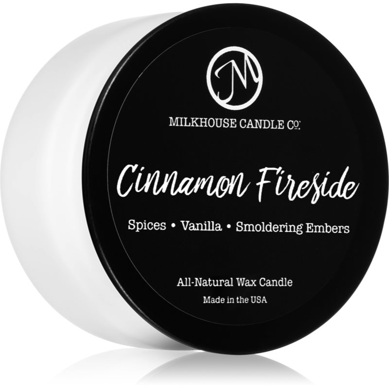 Milkhouse Candle Co. Creamery Cinnamon Fireside ароматна свещ Sampler Tin 42 гр.