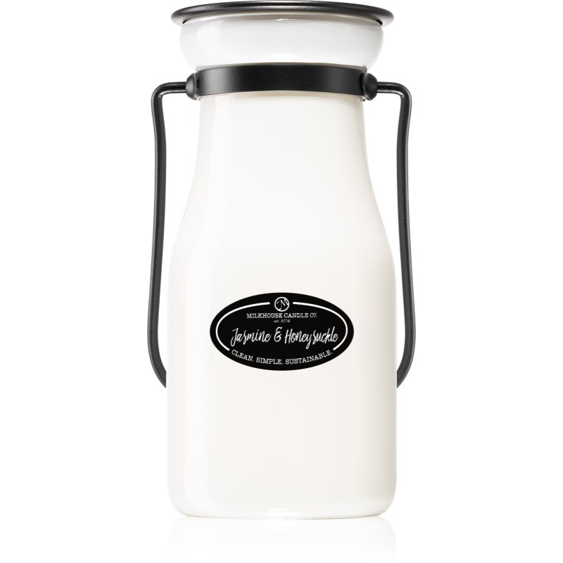 Milkhouse Candle Co. Creamery Jasmine & Honeysuckle ароматна свещ Milkbottle 227 гр.