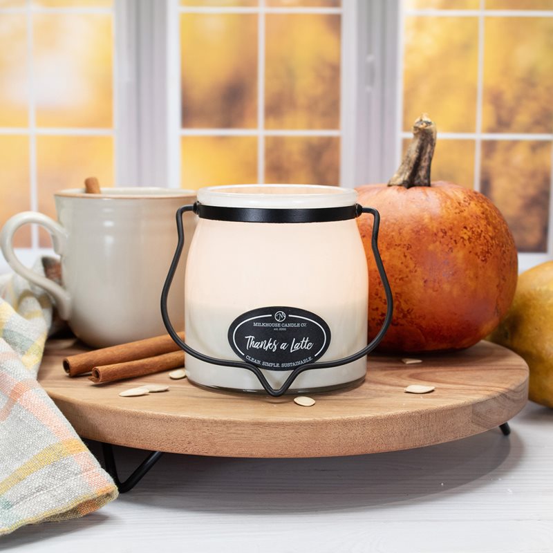 Milkhouse Candle Co. Creamery Thanks A Latte ароматна свещ Butter Jar 454 гр. на ниска цена