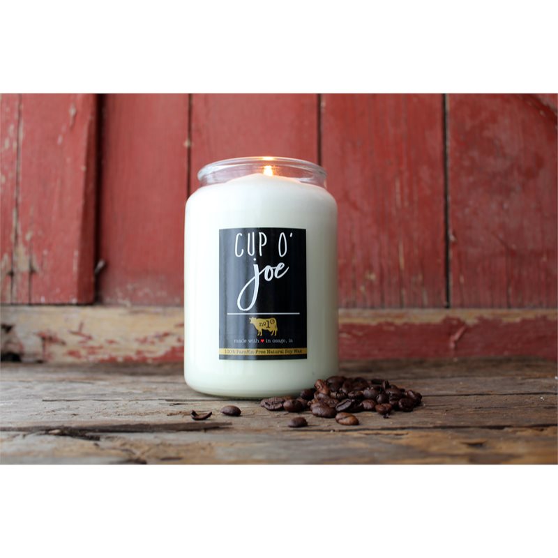 Milkhouse Candle Co. Farmhouse Cup O' Joe ароматна свещ Mason Jar 737 гр. на ниска цена