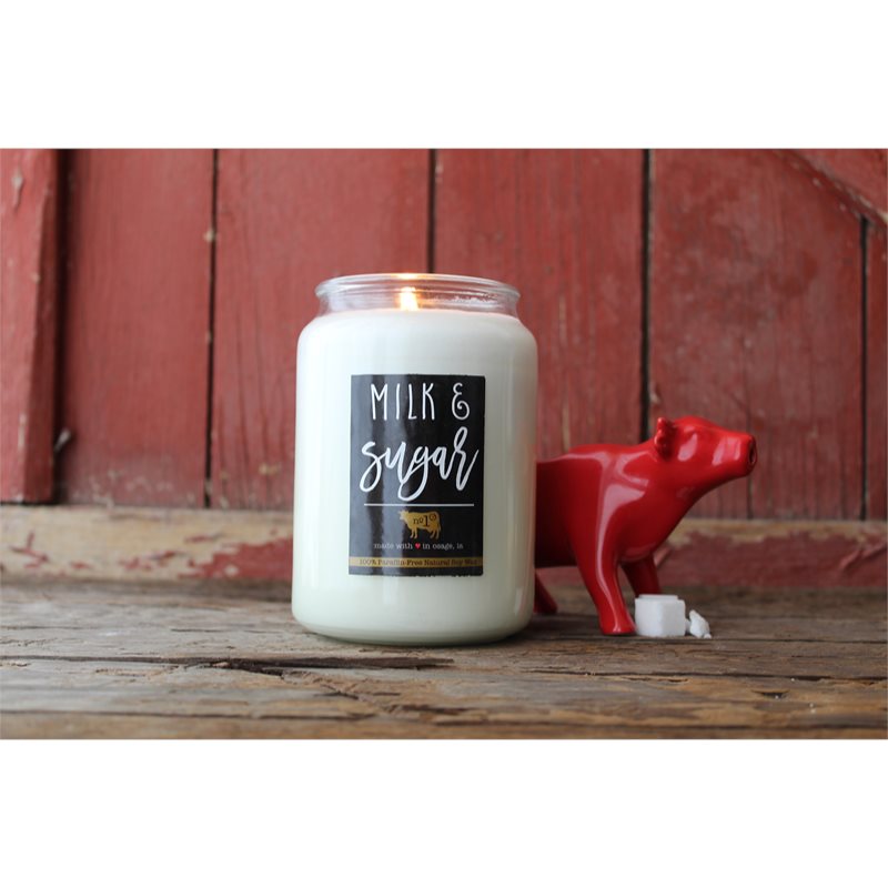 Milkhouse Candle Co. Farmhouse Milk & Sugar ароматна свещ Mason Jar 737 гр. на ниска цена