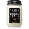 Milkhouse Candle Co. Farmhouse Peaches & Poppies ароматна свещ Mason Jar 368 гр.