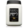 Milkhouse Candle Co. Farmhouse Peaches & Poppies ароматна свещ Mason Jar 737 гр.