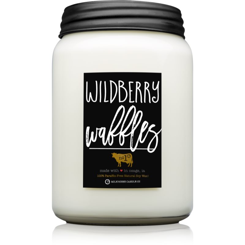 Milkhouse Candle Co. Farmhouse Wildberry Waffles ароматна свещ Mason Jar 737 гр.
