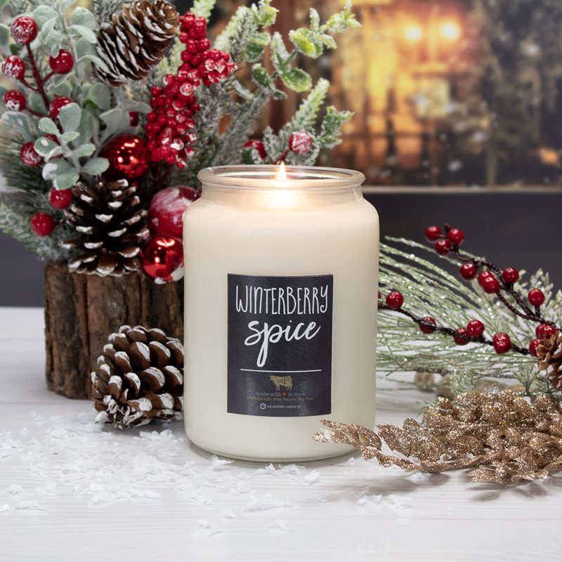 Milkhouse Candle Co. Farmhouse Winterberry Spice ароматна свещ 737 гр. на ниска цена