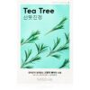 Missha Airy Fit Tea Tree платнена маска с почистващ и освежаващ ефект за чувствителна кожа на лицето 19 гр.