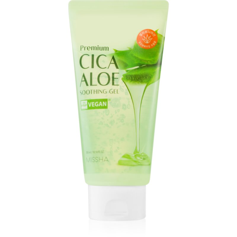 Missha Premium Cica Aloe хидратиращ и успокояващ гел с алое вера 300 мл.